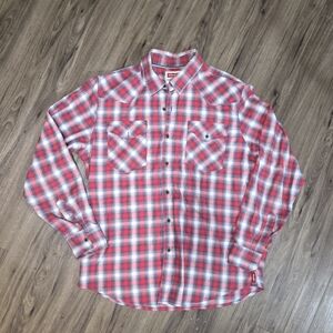 Men's Red Plaid Shirt